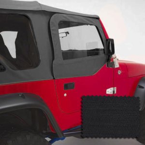 Jeep Wrangler Door Skin - Rugged Ridge - Diamond Black - Black Diamond - `97-`06